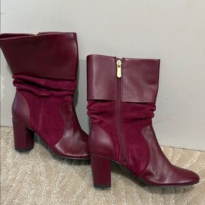 Elegant CWonder Burgundy Women's Boots